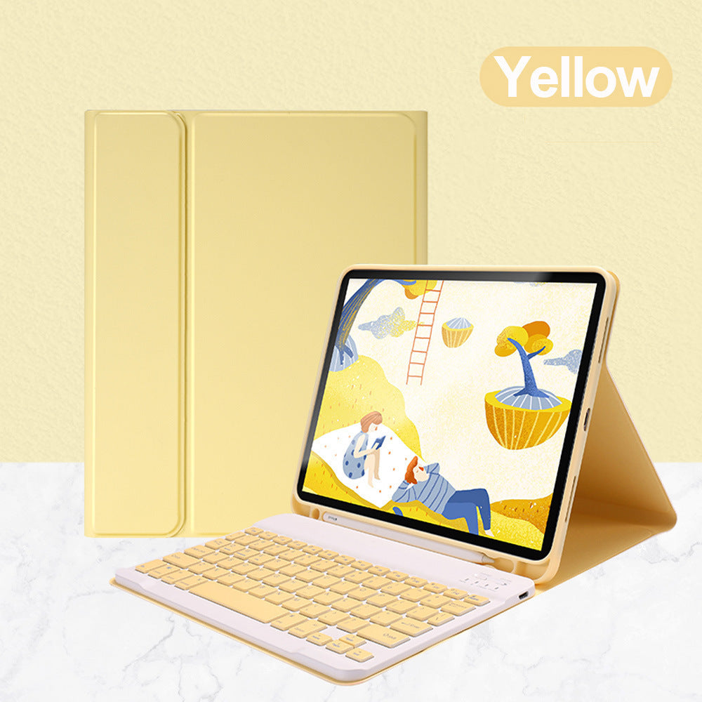Funda con teclado Bluetooth para iPad Pro 11" (2020), iPad 10.2" y Mini 9.7" – Piel sintética, conexión USB